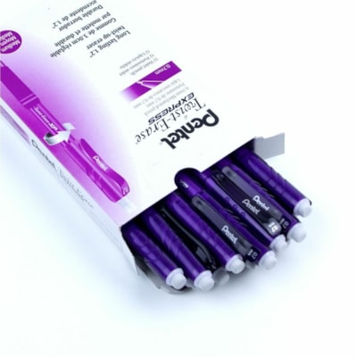 Pentel TwistErase Mechanical Pencil - 0.7 mm (0.03") Purple Lead - Refillable - 12 / Box  