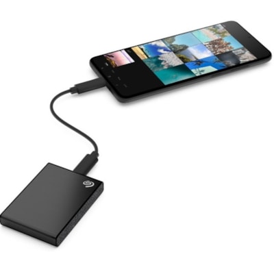 Seagate One Touch STKG1000400 1000 GB Solid State Drive - 2.5" External - SATA - Black - USB 3.1 Type C - 3 Year Warranty  - USB-C - BLACK 