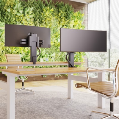 Ergotron TRACE Desk Mount for Monitor, LCD Display - Matte Black - 1 Display(s) Supported - 38" Screen Support - 21.61 lb (9800 g) Load Capacity - 75 x 75, 100 x 100 MBK 