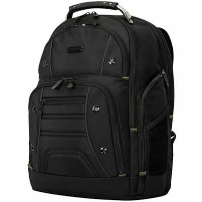 Targus Drifter TBB63805GL Carrying Case Rugged (Backpack) for 15" (381 mm) to 16" (406.40 mm) Notebook - Black  - Water Resistant Base, Moisture Resistant, Wear Resistant, Tear Resistant - Shoulder Strap - 20" (508 mm) Height x 17" (431.80 mm) Width x 5" (127 mm) Depth - 7.40 gal (28000 mL) Volume C  