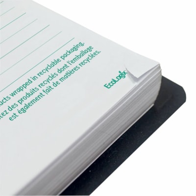 Blueline 2026 EcoLogix 12-Month Daily Planner - January to December - 8" x 5" - Black - Bilingual - Daily, Monthly - 12 Month - January 2026 to December 2026 - 7:00 AM to 7:30 PM - Half-hourly, Monday - Sunday - 1 Day Single Page Layout - 5" (127 mm) x 8" (203.20 mm) Sheet Size - Twin Wire - Black -  