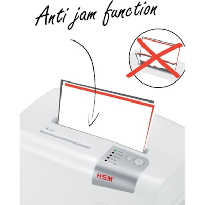 HSM shredstar X14 Cross Cut Shredder - Cross Cut - 14 Per Pass - for shredding Paper, CD, DVD - P-4 - 23.09 L Wastebin Capacity - White TYPE III LVL 4 6.1GAL 6.1 GALLON CAPACITY