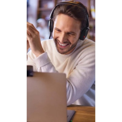Jabra Evolve2 65 Flex Headset - Stereo - Wireless - Bluetooth - 98.4 ft (30 m) - 20 Hz to 20 kHz - On-ear - Binaural - Supra-aural - MEMS Technology, Noise Cancelling Microphone - Noise Canceling  