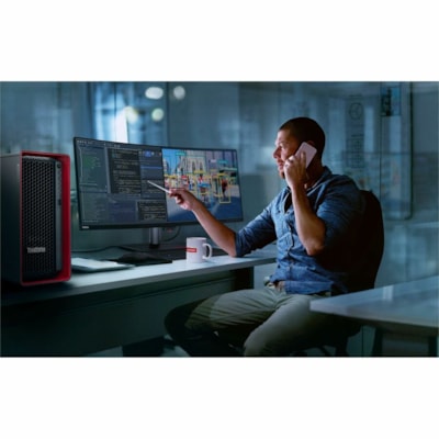 Lenovo ThinkStation P7 30F3003NUS Workstation - 1 Xeon w7-3455 - vPro Technology - 64 GB - 2 TB SSD - Intel W790 Chip - Windows 11 Pro for Workstations - 1 RTX A2000 12 GB Graphics - Serial ATA, NVMe Controller - English Keyboard - Gigabit Ethernet, 10 Gigabit Ethernet - Wireless LAN  SYST 