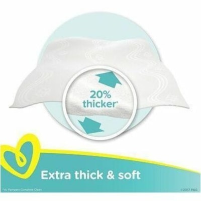 Pampers Sensitive Cleaning Wipe - White - 56 / Pack  