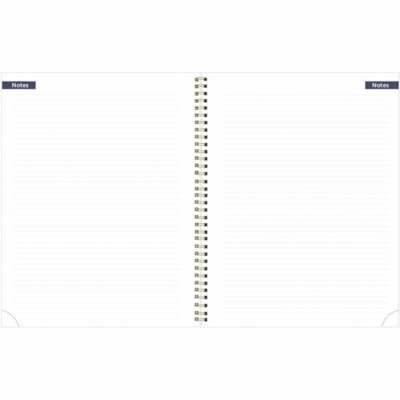 Blueline Academic Monthly Planner Blossom 2023-2024 - Academic - Monthly - 14 Month - July 2023 to August 2024 - 1 Month Double Page Layout - Twin Wire - Table - Translucent Poly Cover - 11" (279.40 mm) Height x 8.5" (215.90 mm) Width - Daily Block, Telephone Section, Address Section, Durable Cover,  