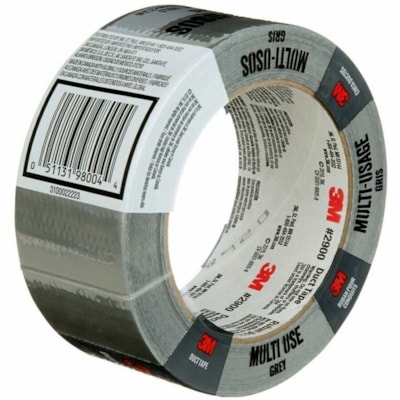 3M Multi-Use Duct Tape 2930-C, 1.88 in x 30 yd (48.0 mm x 27.4 m) - 30 yd (27.4 m) Length x 1.88" (47.8 mm) Width - Gray - Natural Rubber Adhesive - For Bundling, Cord, Patching, Reinforcing, Repair, Indoor, General Purpose - 1 Each 48.0 MM X 27.4 M 