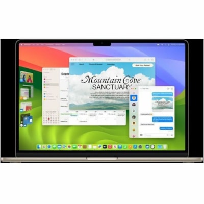 Apple MacBook Air MRXU3LL/A 13.6" Notebook - Apple M3 - 8 GB - 512 GB SSD - English (US) Keyboard - Starlight - Apple M3 Chip - 2560 x 1664 - macOS Sonoma - Apple - True Tone Technology, In-plane Switching (IPS) Technology, Liquid Retina Display - Front Camera/Webcam - 18 Hours Battery Run Time - IE le M3 chip with 8-core CPU and  10-core GPU  8GB  5