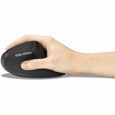 Kensington Pro Fit Ergo MY630 EQ Rechargeable Mouse - Full-size Mouse - Optical - Wireless - Bluetooth/Radio Frequency - 2.40 GHz - Rechargeable - Gray - USB 2.0 Type A - 2400 dpi - Scroll Wheel - 7 Button(s) - 5 Programmable Button(s) - Large Hand/Palm Size - Right-handed - 4 Month Battery Run Time E MOUSE 