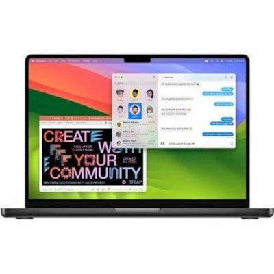 Apple MacBook Pro MX2X3LL/A 16.2" Notebook - Apple M4 Pro - 24 GB - 512 GB SSD - English (US) Keyboard - Space Black - Apple M4 Pro Chip - 3456 x 2234 - macOS Sequoia - Apple - True Tone Technology, Liquid Retina Display - Front Camera/Webcam - 24 Hours Battery Run Time - IEEE 802.11ax Wireless LAN  USYST 