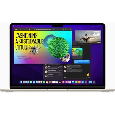 Apple MacBook Air MC6A4C/A 13.6" Notebook - Apple M4 - 24 GB - 512 GB SSD - Canadian French Keyboard - Starlight - Apple M4 Chip - 2560 x 1664 - macOS Sequoia - Apple - True Tone Technology, In-plane Switching (IPS) Technology, Liquid Retina Display - Front Camera/Webcam - 18 Hours Battery Run Time  M4 D APPLE AVEC PROCESSEUR CEN TRAL 10 C URS ET PRO