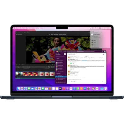 Apple MacBook Air MW1L3LL/A 15.3" Notebook - Apple M4 - 16 GB - 256 GB SSD - English (US) Keyboard - Midnight - Apple M4 Chip - 2880 x 1864 - macOS Sequoia - Apple - True Tone Technology, In-plane Switching (IPS) Technology, Liquid Retina Display - Front Camera/Webcam - 18 Hours Battery Run Time - I LE M4 CHIP WITH 10-CORE CPU AN D 10-CORE GPU  16GB