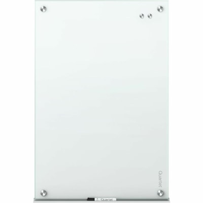 Quartet - Tableau effaçable à sec Infinity - largeur de 96 po (2438,40 mm) x hauteur de 48 po (1219,20 mm) - Surface Blanc En verre trempé - Horizontale/Verticale - Magnétique BLANC 