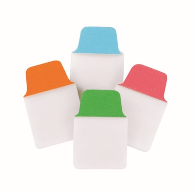 Avery® - Onglet dossier 74763 - 80 Onglet(s) - hauteur de l'onglet 1,50 po (38,10 mm) x largeur de l'onglet 1 po (25,40 mm) - Tab Rouge Film, clair Papier, Bleu, Orange, Vert - 80 / emballage ROUGE  BLEU  VERT  ORANGE COULEURS PRIM. - EMB. DE 80