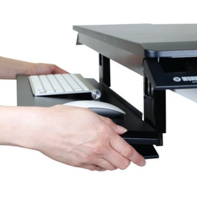 Ergotron WorkFit-TX Standing Desk Converter - Up to 30" Screen Support - 40 lb (18143.69 g) Load Capacity - 20" (508 mm) Height - Desktop - Black ESK CONVERTER  BLACK. 