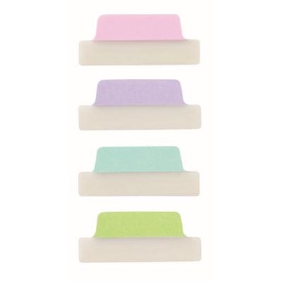 Avery® - Onglet dossier Ultra Tabs - 48 Onglet(s) - hauteur de l'onglet 1 po (25,40 mm) x largeur de l'onglet 2,50 po (63,50 mm) - Tab clair Film, Bleu pastel Papier, Rose pastel, Violet Pastel, Vert pastel - 48 / emballage PK/48  TWO SIDED  WRITABLE 