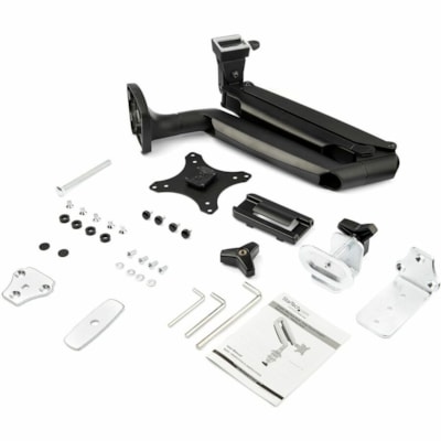 StarTech.com Desk Mount Monitor Arm, Heavy Duty Ergonomic VESA Monitor Arm Single 34" (19.8lb/9kg) Display, Articulating, C-Clamp/Grommet - VESA 75x75/100x100mm heavy-duty desk mount monitor arm for a single 32in (16:9) or 43in (32:9/ultrawide) display up to 9kg - Full motion ergonomic articulating  y desk mount monitor arm for a  single 32in (16:9)
