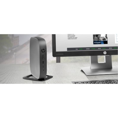 HP t530 Thin Client G-Series GX-215JJ Dual-core (2 Core) 1.50 GHz - 8 GB RAM DDR4 SDRAM - 128 GB Flash Radeon R2E Graphics - Gigabit Ethernet - DisplayPort - Network (RJ-45) - 6 Total USB Port(s) - 2 USB 2.0 Port(s) - 1 USB 3.1 Port(s) - USB Type-C - English Keyboard - 45 W  