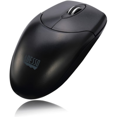 Adesso Antimicrobial Wireless Desktop Mouse - Optical - Wireless - 30 ft (9144 mm) - Radio Frequency - 2.40 GHz - Black - USB Type A - 1200 dpi - Scroll Wheel - 3 Button(s) - Symmetrical - 2 x AAA Battery Supported  MOUSE 