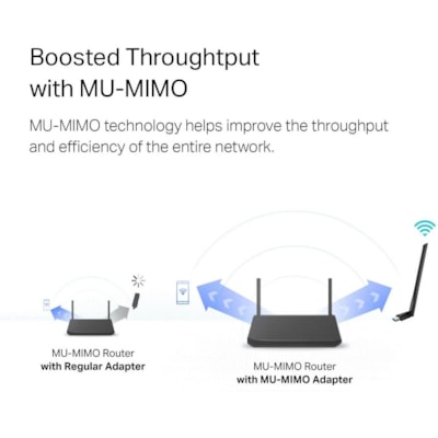 TP-Link T3U Plus IEEE 802.11ac Dual Band Wi-Fi Adapter for Desktop Computer, Notebook - USB 3.0 - 1.27 Gbit/s - 2.40 GHz ISM - 5 GHz UNII - External  