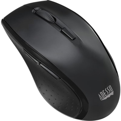 Adesso TruForm 1600 Wireless Ergonomic Keyboard and Optical Mouse - USB Membrane Wireless RF 2.40 GHz Keyboard - 104 Key - English (US) - Black - USB Wireless RF Mouse - Optical - 1600 dpi - Scroll Wheel - Black - Home, Back, Forward, Search, Email, Sleep, Wake-up, Power, Media Player, Calculator, P Wireless Ergonomic Desktop Key board  with low prof