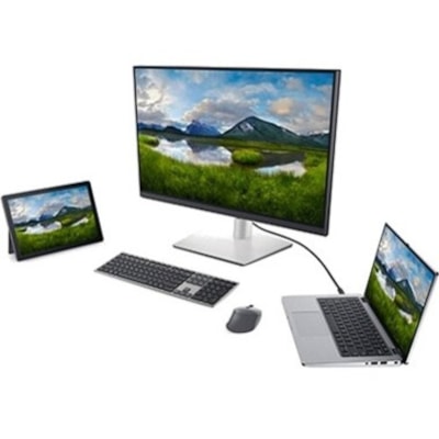 Dell Premier Multi-Device Wireless Keyboard And Mouse KM7321W - USB Wireless Bluetooth/RF - Titan Gray - USB Wireless Bluetooth/RF Mouse - Optical - 4000 dpi - Scroll Wheel - Titan Gray - Multimedia Hot Key(s) - AAA, AA - Compatible with Windows, Linux, ChromeOS, Android, Mac OS, PC  WRLS 