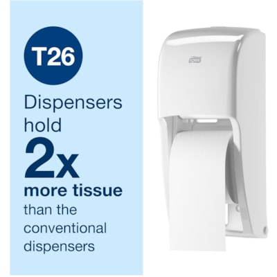 Papier hygiénique Recyclé TORK - 1 Plilongueur de 3,75 po (95,25 mm) - 2000 Feuilles/Rouleau - diamètre du rouleau 5,40 po (137,16 mm) - 1,65 po (41,91 mm) Matériau - Blanc - Fibre - 36 Rouleau 1 ÉPAISSEUR  36 ROULEAUX 