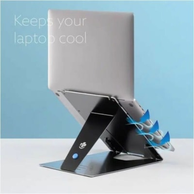 R-Go Riser Duo, tablet and laptop stand - black d Laptop Stand in one  Aluminu m Stand  Detachable