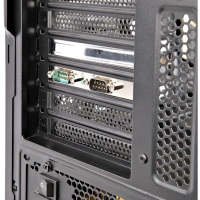 StarTech.com 2-Port PCI Express Serial Card, Dual Port PCIe to RS232 (DB9) Serial Card, 16C1050 UART, COM Retention, Windows & Linux - Connect serial RS232 (DB9) devices, using this PC Serial Card. Supports 16C1050 UART. LED lights to monitor activity on the PCI express DB9 card - The UART PCIe card  CTLR 