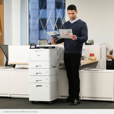 Brother Workhorse HL HL-L9410CDN Desktop Wireless Laser Printer - Color - 42 ppm Mono / 42 ppm Color - 2400 x 600 dpi Print - Automatic Duplex Print - 620 Sheets Input - Ethernet - Apple AirPrint, Mopria, Wi-Fi Direct, Brother Mobile Connect - 120000 Pages Duty Cycle - Plain Paper Print - Gigabit Et  PRNT 