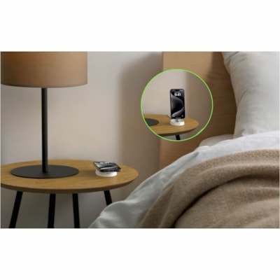 Belkin BoostCharge Pro Convertible Magnetic Wireless Charging Stand with Qi2 15W - For Qi2-enabled Device, iPhone, Earbud - Input connectors: USB - Magnetic, Compact, MagSafe Technology IACCS 