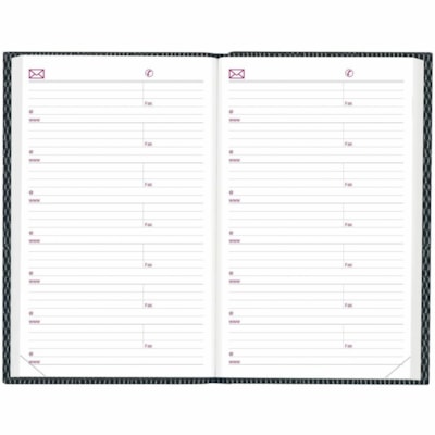 Brownline Traditional Daily Pocket Diaries - Daily - 1 Year - January 2025 to December 2025 - 7:00 AM to 6:30 PM - Half-hourly - 1 Day Single Page Layout - 2 7/8" (73.03 mm) x 4 3/4" (120.65 mm) Sheet Size - Assorted - Pocket, Flexible, Reference Calendar, Notepad - 1 Each  