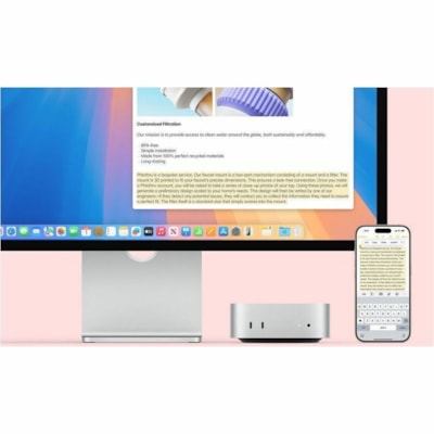 Apple Mac mini MU9E3VC/A Desktop Computer - Apple M4 - 16 GB - 512 GB SSD - Mini PC - Silver - Apple M4 Chip - MacOS Sequoia - Apple Deca-core (10 Core) - IEEE 802.11ax - 155 W  SYST 