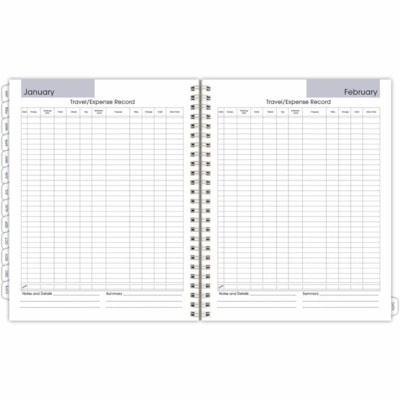 At-A-Glance Executive G5455026 Planner Refill - Weekly, Monthly - 12 Month - January 2026 to December 2026 - 1 Week, 1 Month Double Page Layout - 6 7/8" (174.63 mm) x 8 3/4" (222.25 mm) Sheet Size - Spiral Bound - Paper Cover - Monthly Tab, Expense Tracking, Contact Sheet, Bleed Resistant Paper - 1  FOR G54500 6-7/8 X 8-3/4 SFI CERTIFIED