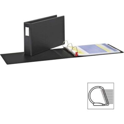 Cardinal® - Reliure à anneaux Easy Open - 3 po (76,20 mm) Capcité du classeur - Tabloid - format 11 po (279,40 mm) x 17 po (431,80 mm) - 675 Capacité en feuilles - largeur de dos 1 1/2 po (38,10 mm) - 3 Anneau(s) - Fastener(s) : Anneau en D - Pocket(s) : À l'intérieur a NOIR  11X17 GRAND FORMAT 3 PO ANNEAUX COMBI  65% MAT REC