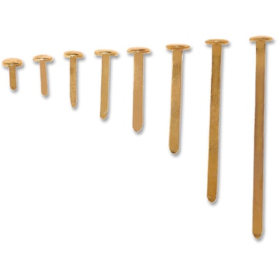 ACCO Round Head Paper Fastener - 2" (50.80 mm) Length x 0.47" (11.89 mm) Diameter - 100 / Box 2" ROUND HEAD 
