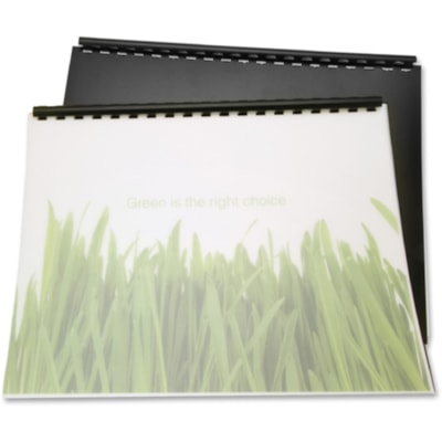 GBC Binding Presentation Covers - For Letter 8 1/2" (215.90 mm) x 11" (279.40 mm) Sheet - Frost - Polypropylene - 25 / Pack SIZE 8 1/2 X 11" 100% RECYCLED POLY BINDING COVER