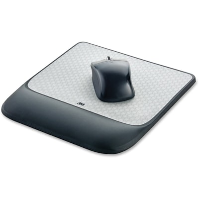 3M Precise Mouse Pad with Gel Wrist Rest - 0.70" (17.78 mm) Height x 8.50" (215.90 mm) Width x 9" (228.60 mm) Depth - Black - Gel - 1 Each 8.5 IN X 9 IN X 0.7 IN 