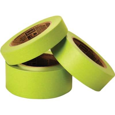 Scotch General Painting Masking Tape - 60.1 yd (55 m) Length x 1.42" (36 mm) Width - Green - Rubber - Paper Backing - 1 Each CONTAINS 30% POST CONSUMER CONTENT