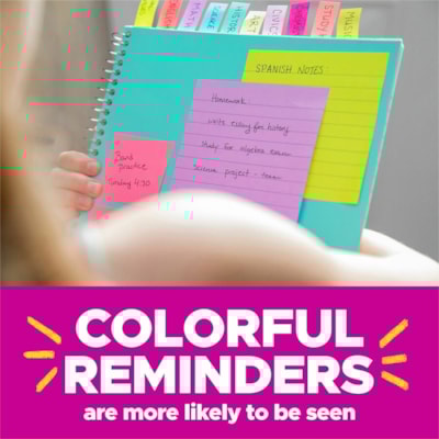 Post-it® Super Sticky Notes - Supernova Neons Color Collection - 1680 x Multicolor - 3" (76.20 mm) Flag/Note Width x 3" (76.20 mm) Flag/Note Length - Rectangle - 70 Sheets per Pad - Aqua Splash, Tropical Pink, Acid Lime, Guava, Iris Infusion - Paper - Self-adhesive, Recyclable - 24 / Pack 3X3 CABINET PACK 24 PADS SUPERNOVA NEONS COLORS