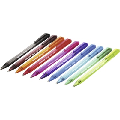 Paper Mate InkJoy 100 RT Pens - 1 mm (0.04") Medium Pen Point - Retractable - Black Ink - Translucent Barrel - 1 Dozen  