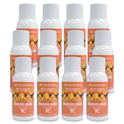 Rubbermaid Commercial 402408 Microburst 3000 Refill - Mandarin Orange - Liquid - 59.15 mL - Mandarin Orange - Odor Neutralizer - 1 Each  