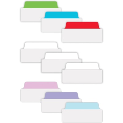 Avery® - Onglet dossier Ultra Tabs - 1152 Onglet(s) - hauteur de l'onglet 1,50 po (38,10 mm) x largeur de l'onglet 3 po (76,20 mm) - Tab Rouge Film, clair Papier, Bleu, Vert - 24 emballage - 48 / Carton PK/24  2 SIDED WRITABLE FILING 