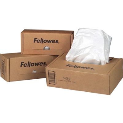 Fellowes Waste Bags for 99Ms, 90S , 99Ci, HS-440 and AutoMax(tm) 130C and 200C Shredders - 34.07 L - 30" (762 mm) Height x 29" (736.60 mm) Width x 14" (355.60 mm) Depth - Plastic - Clear - 100 / Carton FOR PERSONAL POWERSHRED 