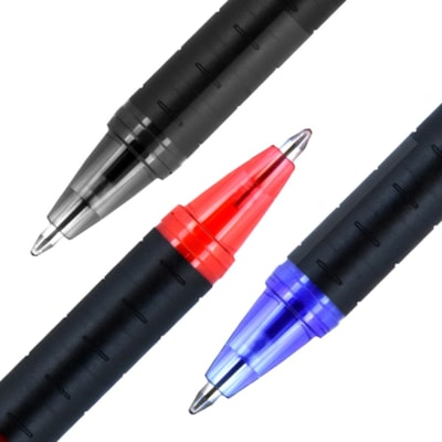 uni® Jetstream 101 Ballpoint Pen - 1 mm (0.04") Medium Pen Point - Black Ink - Gel-based - Black Barrel - 1 Dozen 1.0MM UNI-SUPER INK