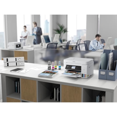 Epson - Imprimante multifonction à jet d'encre WorkForce ST-C4100 Sans fil - Couleur - Copieur/Télécopieur/Imprimante/Scanner - 4800 x 1200 dpi Impression - Automatique Recto/Verso - jusqu'à 5000 Pages mensuelles - 250 alimentation d'entrée - Couleur Scanner à Pla rinter 
