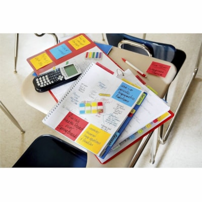 Post-it® Super Sticky Dispenser Notes - Playful Primaries Color Collection - 3" (76.20 mm) Flag/Note Width x 3" (76.20 mm) Flag/Note Length - Square - Candy Apple Red, Blue Paradise, Sunnyside, Lucky Green - Paper - Pop-up, Recyclable - 18 / Pack 90 SHEETS/PAD PLYFUL PRIMRIES 