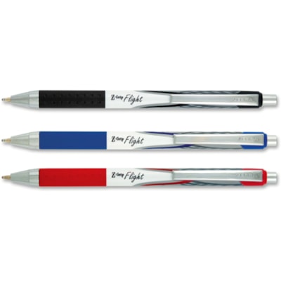 Zebra Z-Grip Flight Retractable Pens - 1.2 mm (0.05") Bold Pen Point - Retractable - Blue Ink - 1 Dozen MEDIUM 1.2MM 