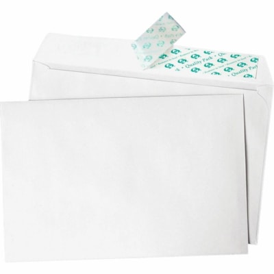 TOPS Greeting Card/Invitation Envelopes - Announcement - 5 3/4" Width x 8 3/4" Length - 24 lb - Peel & Seal - 100 / Box - White SIDE SEAM  100/BX 5-3/4X8-3/4 