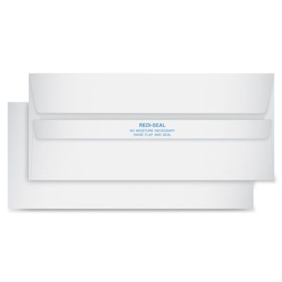 TOPS No. 10 Business Envelopes with Self Seal Closure - Business - #10 - 4 1/8" Width x 9 1/2" Length Diameter - 24 lb - Self-sealing - 500 / Box - White 4-1/8 X 9.5 WHITE 500/BX NO MOISTURE REQUIRED